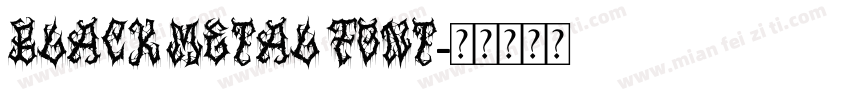 black metal font字体转换